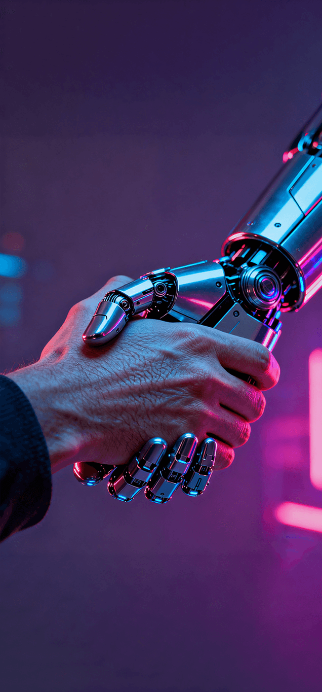 Human and Robot Handshake