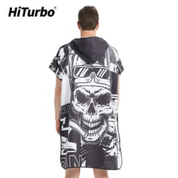 HiTurbo Adult Diving Beach Quick-drying Cape Swimming Changing Clothes Bathrobe Cloak Absorbent Quick-drying Towel for Men and Women thumbnail 5
