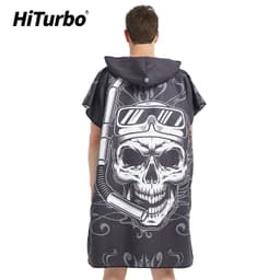 HiTurbo Adult Diving Beach Quick-drying Cape Swimming Changing Clothes Bathrobe Cloak Absorbent Quick-drying Towel for Men and Women thumbnail 3
