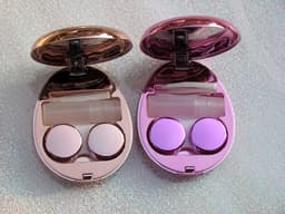 New contact lens box egg invisible companion box electroplating beauty pupil box wholesale quality assurance thumbnail 3