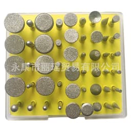 50pc grinding head diamond grinding needle jade stone carving needle electric grinding alloy grinding Rod Emery grinding head thumbnail 3