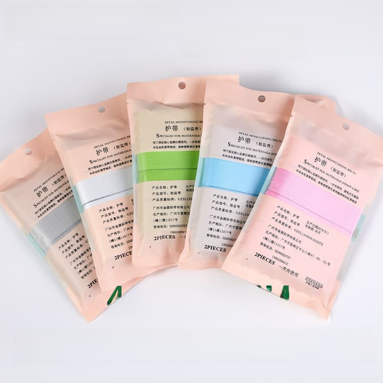 Disposable fetal monitoring belt manufacturers supply a variety of colors to freely match fetal heart monitoring belt elastic belt can print LOGO