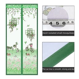 Household mute punch-free magnetic suction soft door curtain partition curtain Velcro mosquito-proof door curtain curtain screen finished product wholesale thumbnail 3