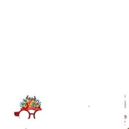 Children's adult glasses frame party holiday party antler snowman props decoration Christmas decoration paper glasses thumbnail 5