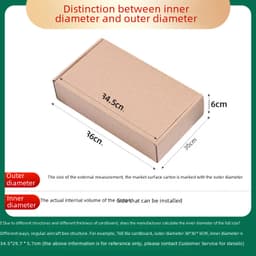 Aircraft box in stock wholesale three-layer extra hard aircraft Box clothing e-commerce express packaging carton aircraft box free shipping thumbnail 2