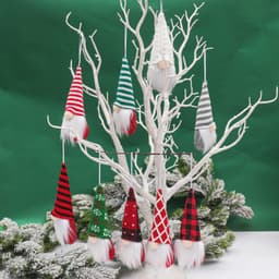 2022 Christmas Decoration Knitted Small Pendant Christmas Tree Hanging Ornaments Forest Old Man Faceless Doll Small Pendant thumbnail 3