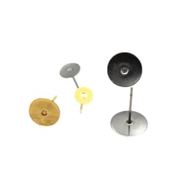 Spot supply stainless steel flat needle plating gold flat ear needle jewelry accessories wholesale thumbnail 5