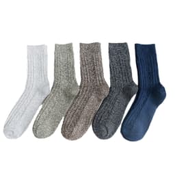 Twist Double-Needle Socks for Men, Plus Size Men's Socks, Extended and Thickeneded, Warm Rabbit Wool Socks, Wholesale Mid-Calf Socks, Casual thumbnail 5