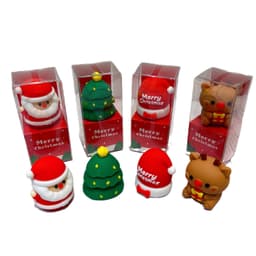 New Christmas Santa Claus Pencil Sharpener Creative Silicone Shape Pen Sharpener Christmas Tree Pencil Sharpener Student Stationery thumbnail 5