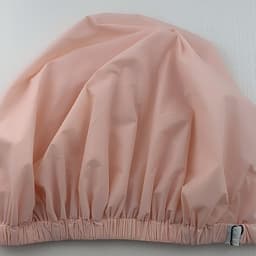 Double-layer Solid Color Waterproof Shower Cap Upgraded Adjustable Women's Baked Oil Shower Cap Soft Silk Double-use Shower Cap Chemotherapy Cap Sleeping thumbnail 2