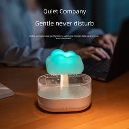 2026 Creative New Product Raindrop Aroma Diffuser USB Desktop Colorful Night Light Mist Cloud Rain Humidifier Cross-Border thumbnail 4