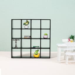 Dollhouse Dollhouse Mini Furniture 1:12 Pocket Model Storage Stand Display Cabinet Wooden Crafts thumbnail 3