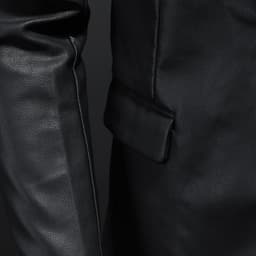 Foreign Trade Amazon 2025 Spring & Fall New Men's Slim and Versatile Pu Small Suit Men's Lapel Leather Jacket Men's Jacket thumbnail 3