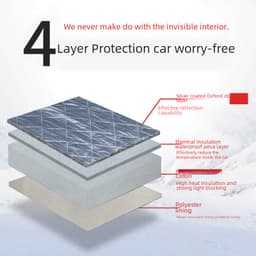 Car snow cover half cover snow cover snow cover anti-snow anti-hail car jacket thickened waterproof sunshade car snow cover thumbnail 3