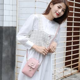 Dropshipping 2022 Autumn and Winter K-Style New Mobile Phone Bag Woven Pearl Tassel Cover Style Single Shoulder Crossbody Bag thumbnail 4