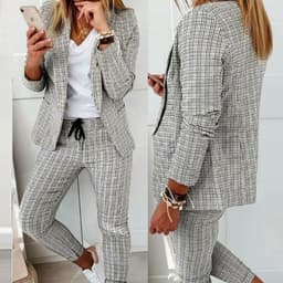 2025Wish Amazon Independent Website New Casual Fashion Suit Small Suit Women's Suit Large Quantity in Stock thumbnail 1