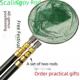 Factory wholesale removable net head insulation positioning copy net rod fishing rod fishing net single rod double rod telescopic rod thumbnail 4