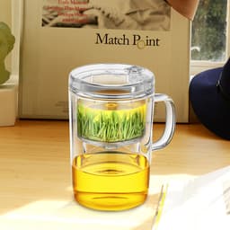 Mingzun S001 Piaoyi Cup Teapot Office Creative Single Cup Tea Cup Filter Glass Water Cup Home thumbnail 4