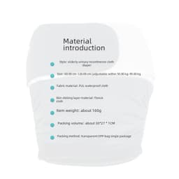 Adult Velcro-Fastened Adjustable Size Waterproof Leak-Proof Cloth Diaper Pocket, Baby and Maternity Products Manufacturer, in Stock thumbnail 4