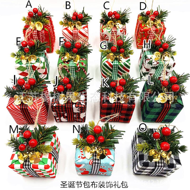 Cross-border New Products Christmas Decorations Pendant Christmas Tree Pendant Christmas Cloth Decoration Gift Bag