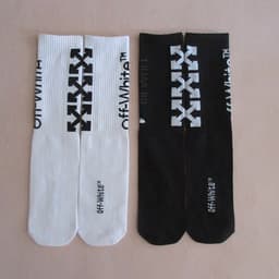 Factory wholesale autumn and winter men's Tide brand combed cotton ow socks long tube ins Street all-match female sports jacquard socks thumbnail 1