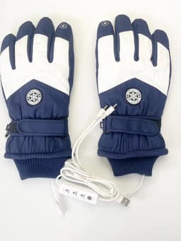 Amazon USB electric heating ski gloves touch screen winter outdoor warm riding cross-border manufacturers direct supply thumbnail 5