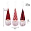 Three-piece Plaid Faceless Pendant Set