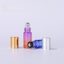 Cross-border in stock 5ml gradient glass rolling bead bottle essence oil bottle perfume bottle walking bead bottle eye cream lip oil separate bottles thumbnail 2