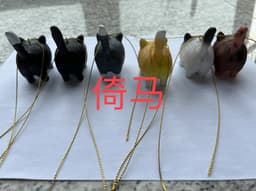 跨境新品现货Kitty miniature sculpture可爱小猫树脂摆件挂饰 thumbnail 4