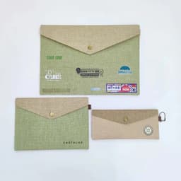 a4 magnetic buckle imitation linen felt file bag office meeting folder primary school stationery suit a5 data storage bag thumbnail 5