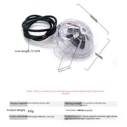 12/72v Volt truck universal modified led colorful chassis light decorative light floor flowering light flash light burst light thumbnail 3