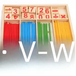 Children's Wooden Number Stick Operation Learning Box Primary School Students Early Education Mathematics Teaching Aids Kindergarten Educational Wooden Toys thumbnail 2