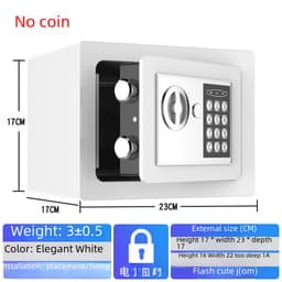 Safe 17E all-steel household small safe wholesale Wall electronic password coin-operated piggy bank safe deposit box thumbnail 4