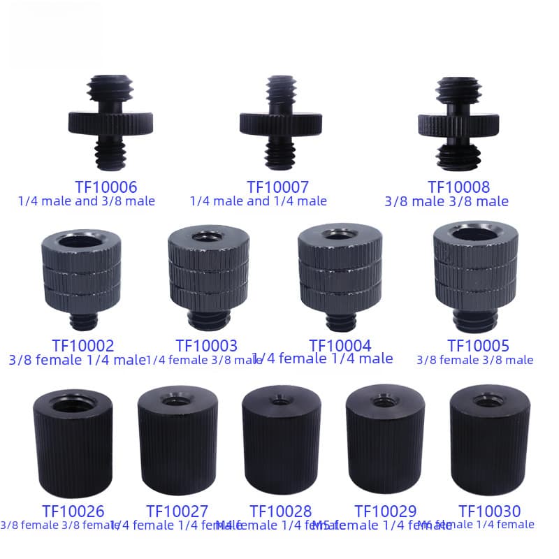 M4M5M6M8 Adapter Screw 1/43/8 Conversion Tripod Quick Release Plate Screw Photography Camera Camera Accessories