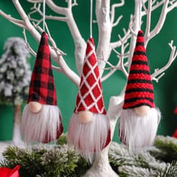 2022 Christmas Decoration Knitted Small Pendant Christmas Tree Hanging Ornaments Forest Old Man Faceless Doll Small Pendant thumbnail 4