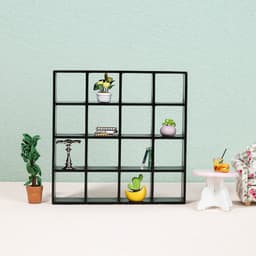 Dollhouse Dollhouse Mini Furniture 1:12 Pocket Model Storage Stand Display Cabinet Wooden Crafts thumbnail 2