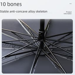 Zhongheng Factory Direct Sales Umbrella-Type Sunshade Car Heat-Insulating Sunshade Umbrella Car Window Sunshade Curtain Front Windshield Full Blackout thumbnail 4