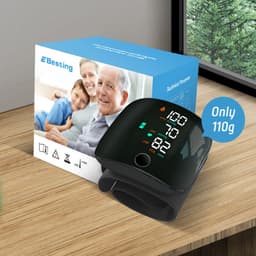 Wrist blood pressure meter charging touch screen electronic sphygmomanometer Russian blood pressure device English Spanish Vietnamese thumbnail 3