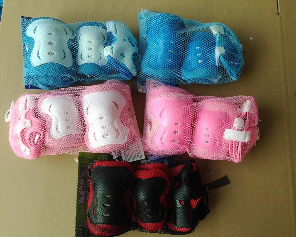 Children's roller skating protective gear 6-Piece Set balance car thickened butterfly protective gear scooter skates Sports combination protective