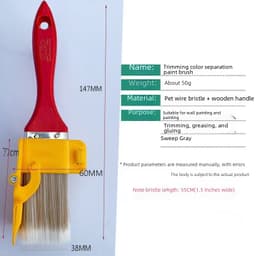Trimming color separation paint brush wall brush corner paint trimming inner wall corner brush corner home decoration tool brush thumbnail 3