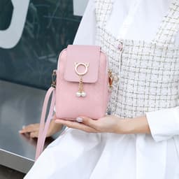 Dropshipping 2022 Autumn and Winter K-Style New Mobile Phone Bag Woven Pearl Tassel Cover Style Single Shoulder Crossbody Bag thumbnail 5