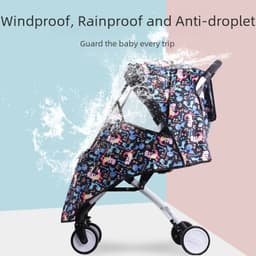 Factory direct stroller rain cover baby carriage rain cover umbrella stroller windproof cover rain cover windproof cover universal thumbnail 2