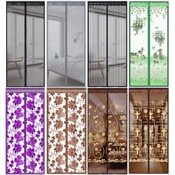 Household mute punch-free magnetic suction soft door curtain partition curtain Velcro mosquito-proof door curtain curtain screen finished product wholesale thumbnail 4