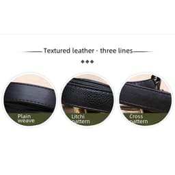 Black Bag Strap Plain Pebbled Cross Pattern Shoulder Strap Adjustable Diagonal Single Shoulder Shoulder Strap Bag Belt Accessories thumbnail 4