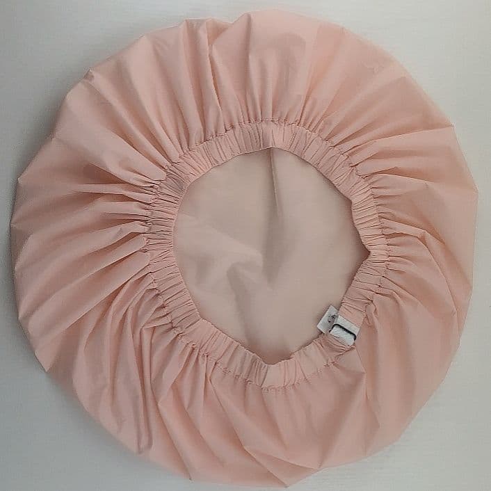 Double-layer Solid Color Waterproof Shower Cap Upgraded Adjustable Women's Baked Oil Shower Cap Soft Silk Double-use Shower Cap Chemotherapy Cap Sleeping